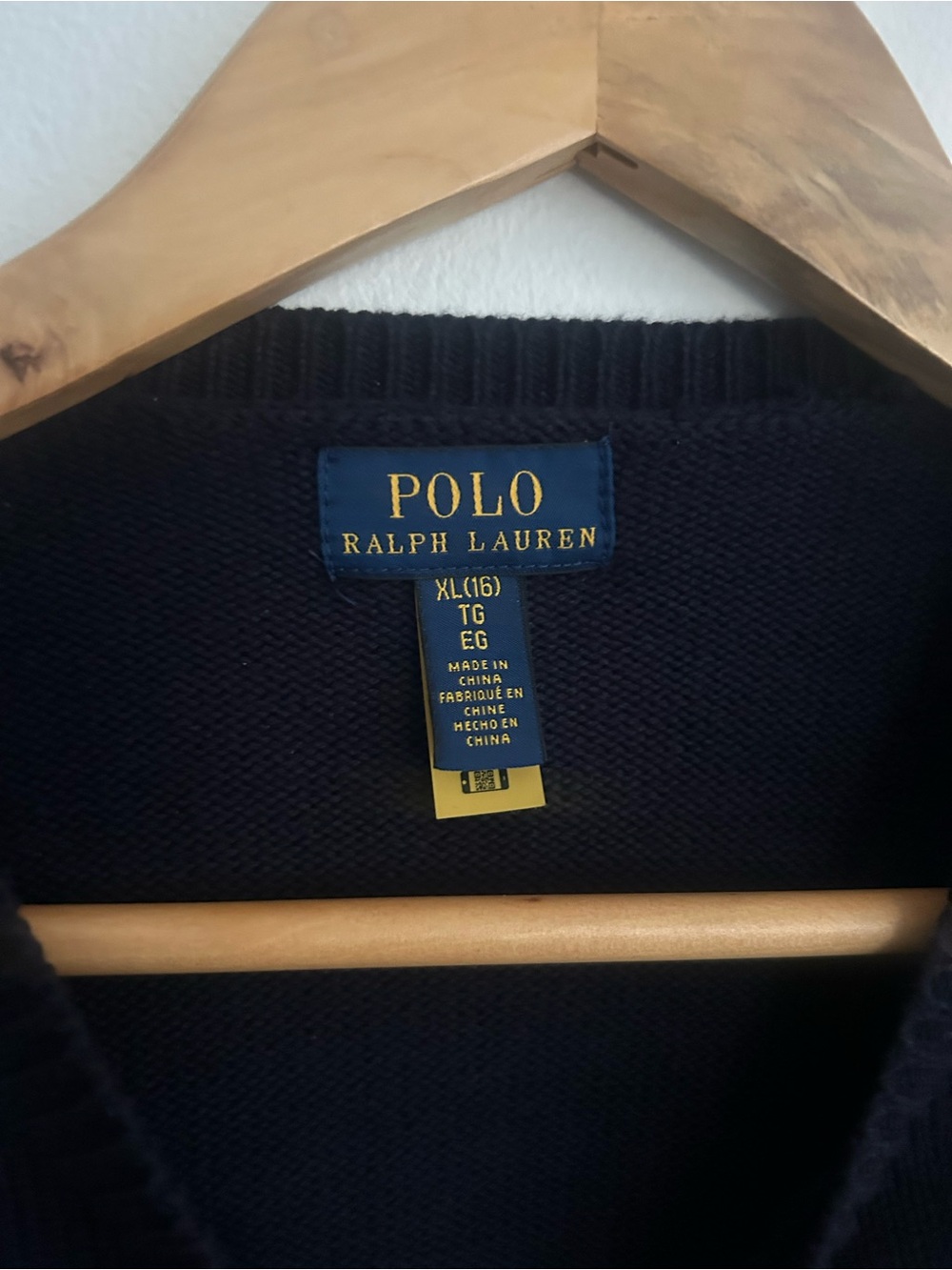 Polo by Ralph Lauren Navy & White Logo Crewneck Sweater - Women's - Picture 2 of 3